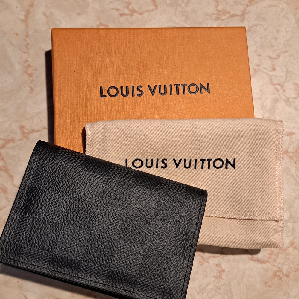 Louis Vuitton Black Leather Wallet